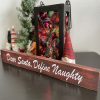 Wooden Dear Santa Define Naughty Sign - Image 2